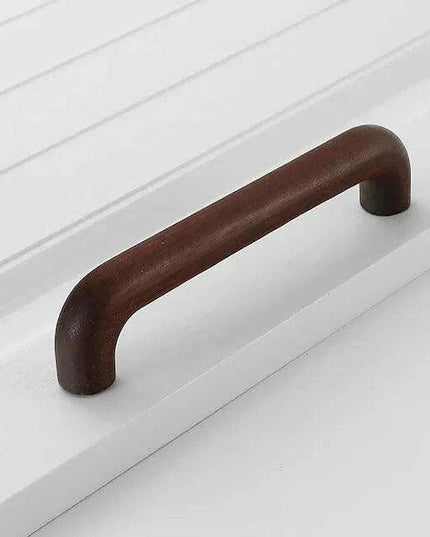 Chic Wooden Cabinet Knobs - Distinctive Walnut & Beech Drawer Handles for Elegant Home Interiors