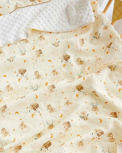 Autumn Comfort Fleece Baby Swaddle and Quilt Blanket