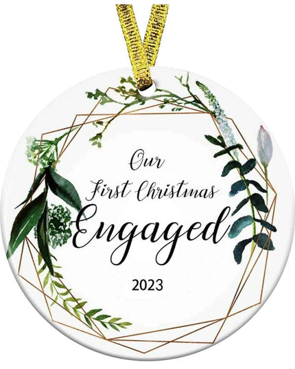 Our First Christmas Together 2023 Ornament - A Cherished Keepsake for New Couples - Celebrate Your Love Story - "Start Your Adventure" Holiday Gift