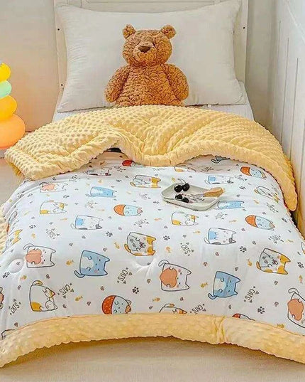 Adorable Plush Infant Blanket: Soft Comfort for Your Baby's Delicate Skin