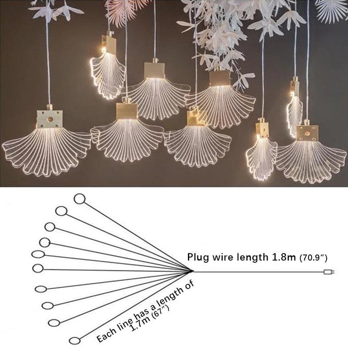 Illuminating Elegance: Ginkgo Leaf LED Lamp for Unforgettable Celebrations