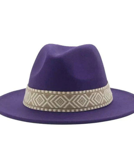 Versatile Unisex Panama Cowboy Hat - Wide Brim Fedora in Classic Camel, Black, and White Felt Options