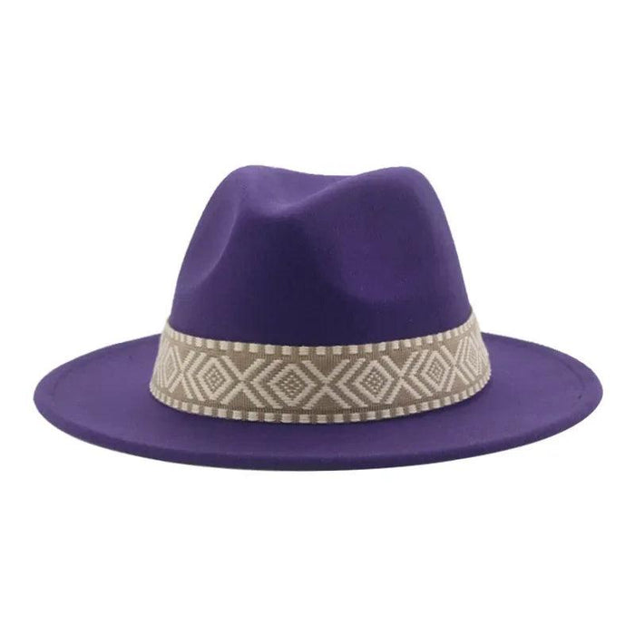 Versatile Unisex Panama Cowboy Hat - Wide Brim Fedora in Classic Camel, Black, and White Felt Options