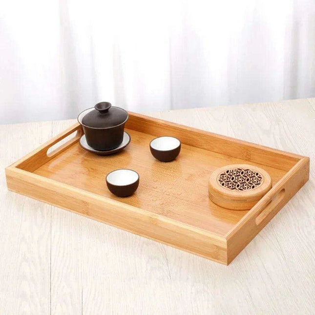 Sustainable Elegance: Premium Bamboo Serving Tray Set for Stylish Dining