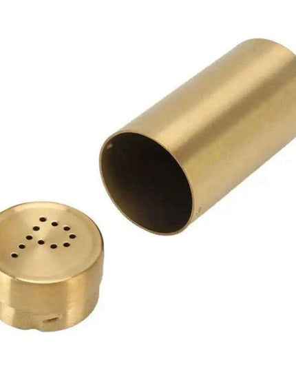 Set of 2 Elegant Gold Stainless Steel Spice Dispensers - Rustproof Seasoning Containers for Salt, Sugar, and More