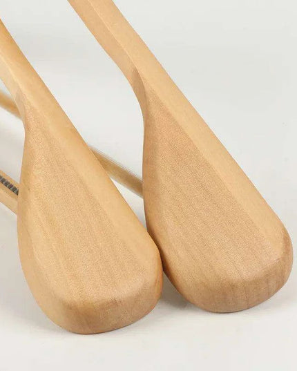 Elegant Solid Wood Suit Hangers - Premium Closet Storage Solution