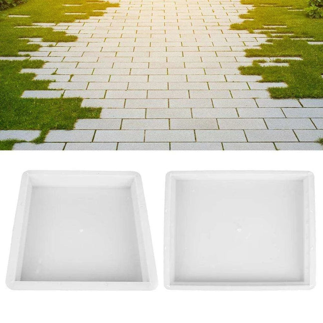 DIY Plastic Paving Mold for Garden Pathways - Heavy-Duty Cement Stepping Stone Maker