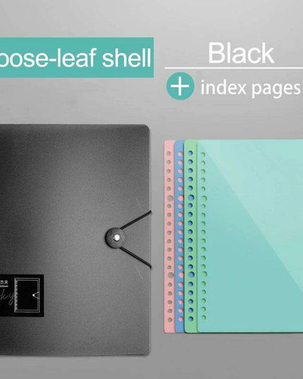 Transparent Loose Leaf Journal Binder for Seamless Organization