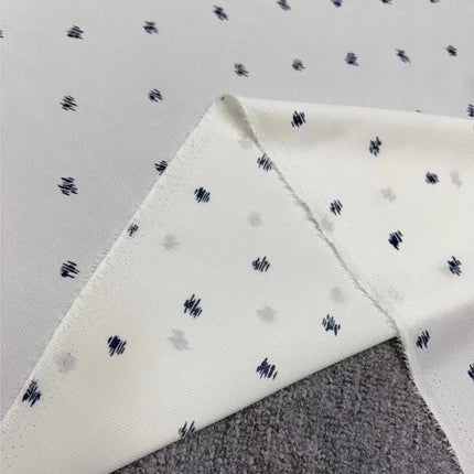 22 Momme Satin Silk Fabric — Irregular Dot, 140 cm Wide, Per 0.5 m
