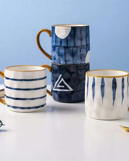 Nordic Elegance: Lovely Girl Insulated Ceramic Mug Set