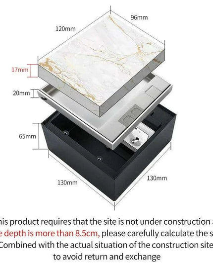 Waterproof EU Floor Socket for Seamless Home Appliance Integration