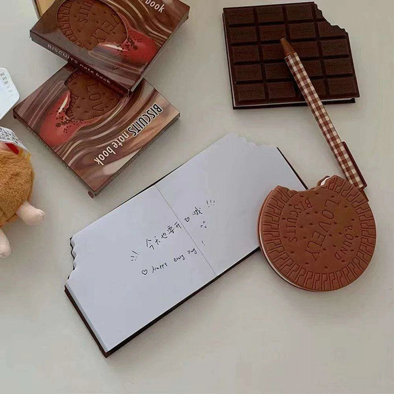Chocolate Delight Scented Sticky Notes - Playful Memo Pad for Creative Inspiration