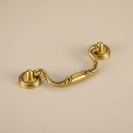 Solid Brass Cabinet Pull — Minimalist Handle for Wardrobes, Kitchens & Wine Cabinets