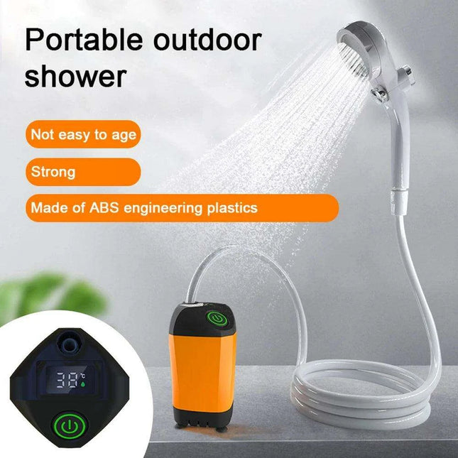 Compact All-Season Digital Temperature-Controlled Camping Shower for Adventurers