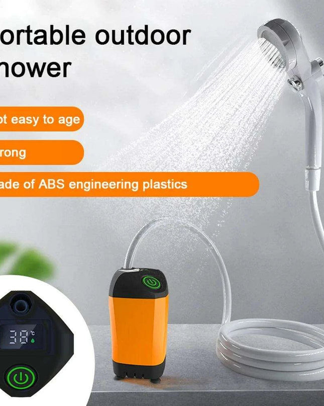 Compact All-Season Digital Temperature-Controlled Camping Shower for Adventurers