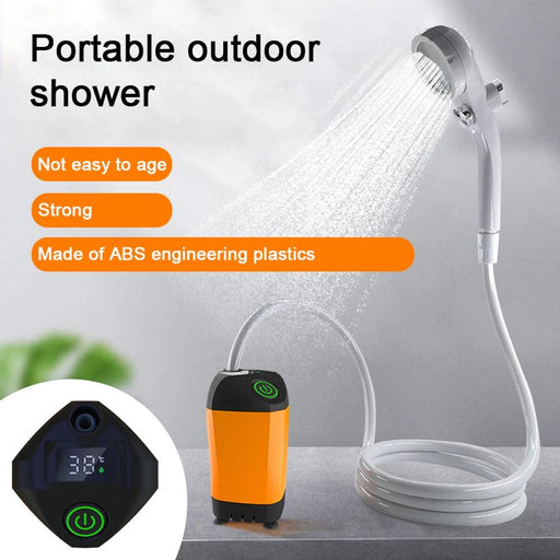 Compact All-Season Digital Temperature-Controlled Camping Shower for Adventurers