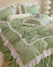 Green / for 1.5m bed 3pcs / Flat Bed Sheet