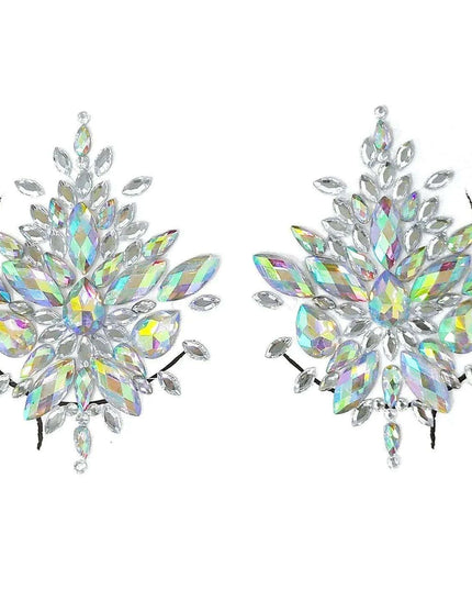 Radiant Crystal Chest Adornments: Alluring Body Accessories