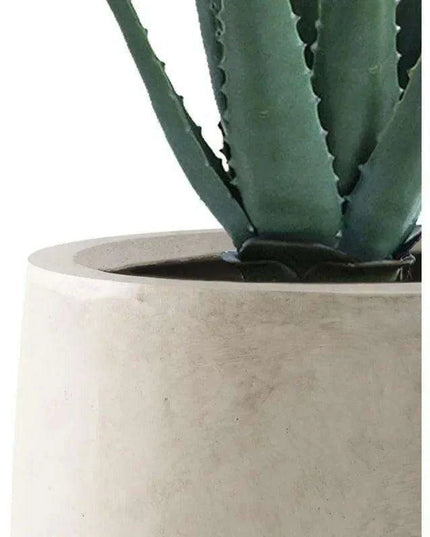 Sleek Contemporary Round Concrete Planter - Perfect for Indoor and Outdoor Use