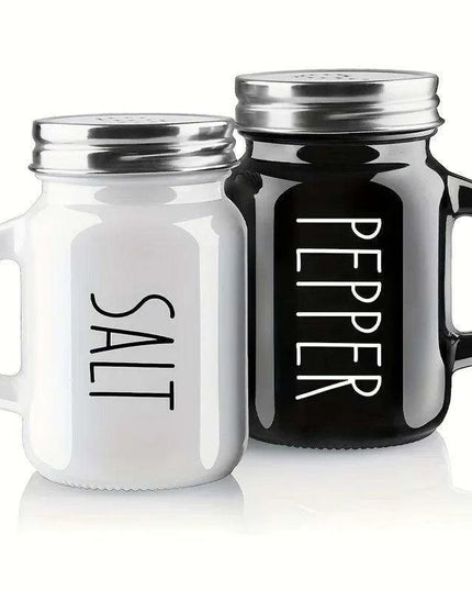 Elegant Vintage Glass Salt and Pepper Shaker Duo - 4.4oz Charm for Your Table