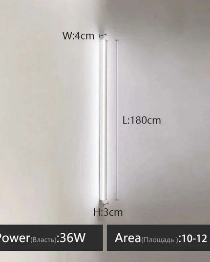 Sleek Scandinavian LED Wall Sconce with Customizable Lighting Options