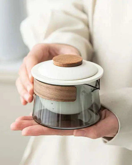 Zen Tea Ritual Travel Kit - Elegant Teapot, Cups, and Bowl Set for Tea Lovers on the Go