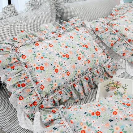 2pcs Pastoral Print Pillow Case Luxruy Ruffle Lace Pillow Cover Bedding Cushion Cases Home Decor Pillow Sham Satin Pillowcase 2pcs-pastoral-print-pillow-case-luxruy-ruffle-lace-pillow-cover-bedding-cushion-cases-home-decor-pillow-sham-satin-pillowcase