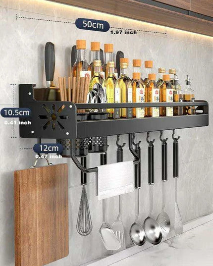 Sleek Wave Design Spice Organizer - Contemporary Kitchen Storage Solution