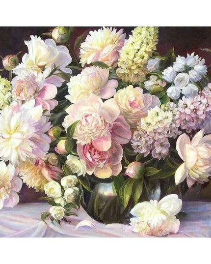 Blooming Pink Petals DIY Canvas Painting Kit - Unleash Your Inner Artist!