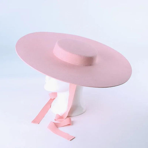 Wide Brim Wool Felt Fedora Hat for Men and Women