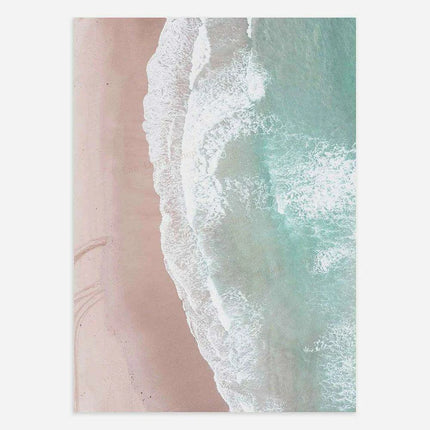 Tropical Bliss: Pink Sands & Palms Wall Art Print