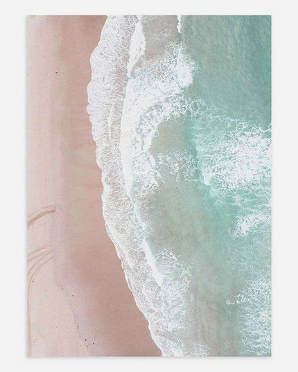 Tropical Bliss: Pink Sands & Palms Wall Art Print