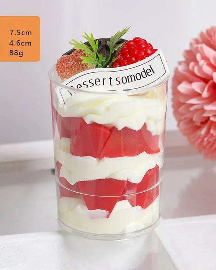 Lifelike Faux Ice Cream Cake Centerpiece for Home Decor and Photography