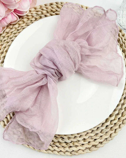 Luxurious 100-Count Gauze Cloth Napkin Set - 19.7 x 19.7 Inch Table Decor