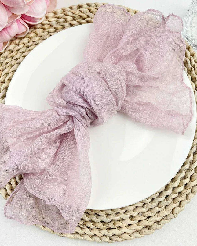 Luxurious 100-Count Gauze Cloth Napkin Set - 19.7 x 19.7 Inch Table Decor