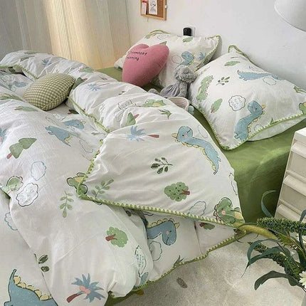 Charming Cherry Blossom Soft Washed Cotton Bedding Set