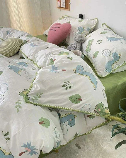 Charming Cherry Blossom Soft Washed Cotton Bedding Set