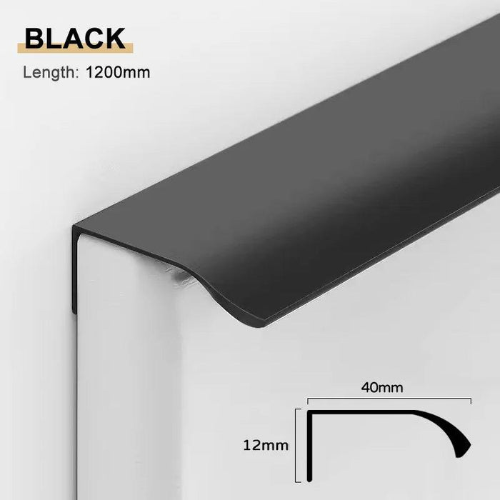 Sophisticated Black and Gold Aluminum Alloy Cabinet Handle Collection