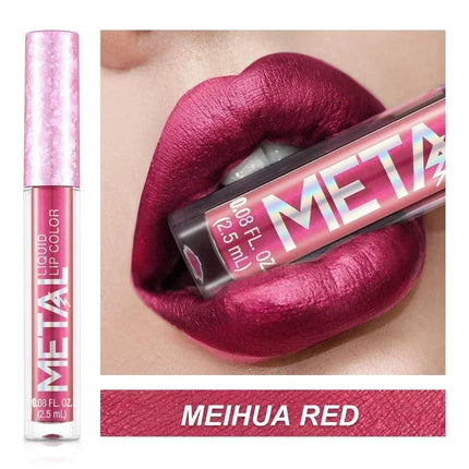 Metallic Matte Liquid Lipstick Waterproof Long Lasting Non-Stick Cup Matte Shimmer Glitter Lip Gloss Women Lips Makeup 12 Colors metallic-matte-liquid-lipstick-waterproof-long-lasting-non-stick-cup-matte-shimmer-glitter-lip-gloss-women-lips-makeup-12-colors