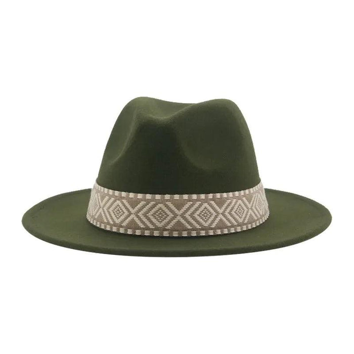 Versatile Unisex Panama Cowboy Hat - Wide Brim Fedora in Classic Camel, Black, and White Felt Options