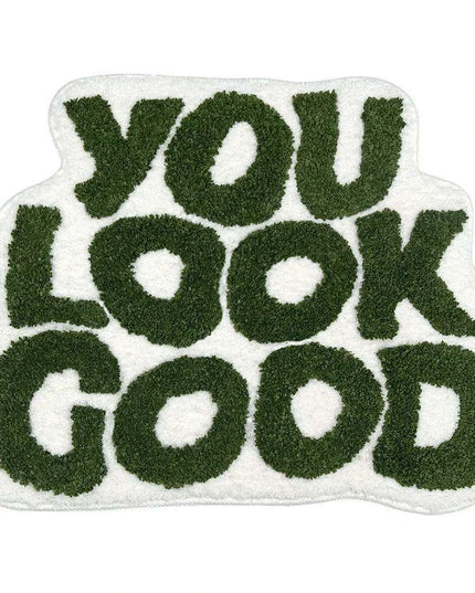 Uplifting Monogrammed Microfiber Bath Mat for a Joyful Bathroom Experience