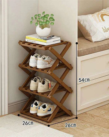 Elegant Expandable Bamboo Shoe Storage Rack with Customizable Tier Options
