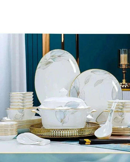 Sophisticated White Ceramic Dining Essentials Set