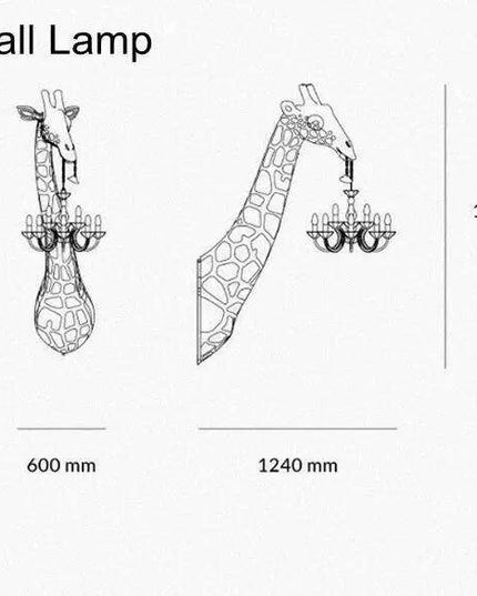 Elegant Giraffe Standing Lamp