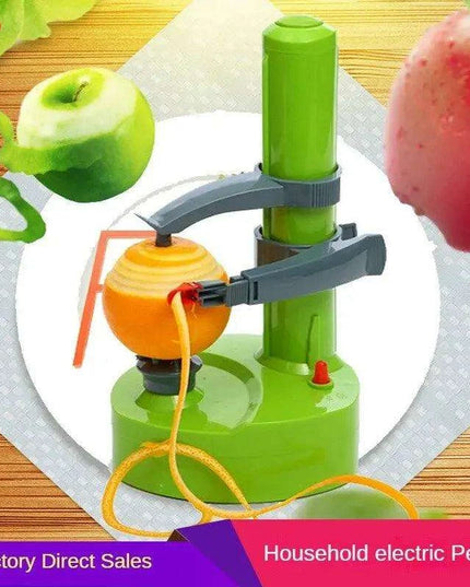 Hands-Free Electric Fruit and Vegetable Peeler with Adjustable Fork - Quick and Easy Peeling Solution