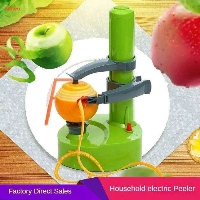 Hands-Free Electric Fruit and Vegetable Peeler with Adjustable Fork - Quick and Easy Peeling Solution