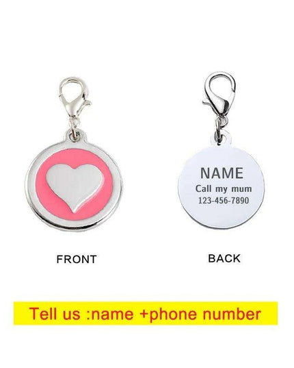Personalized Love-Inspired Pet ID Tag for Your Furry Friend