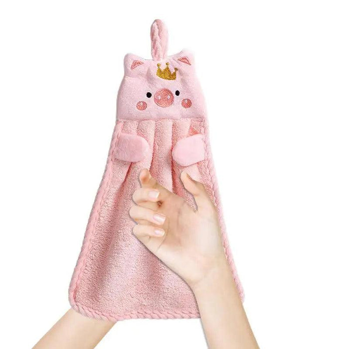 Piglet Paradise Plush Microfiber Towels - Soft Kitchen and Bathroom Set