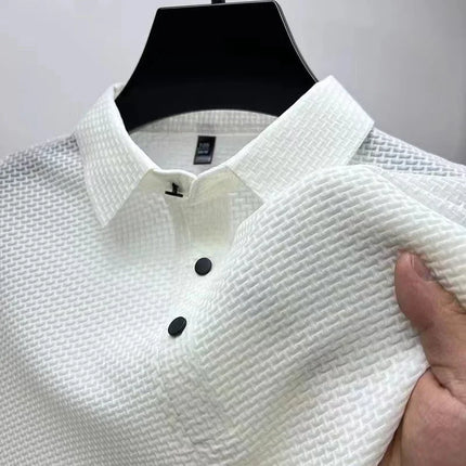 Men's Short Sleeve Polo Shirt — Breathable Summer Top