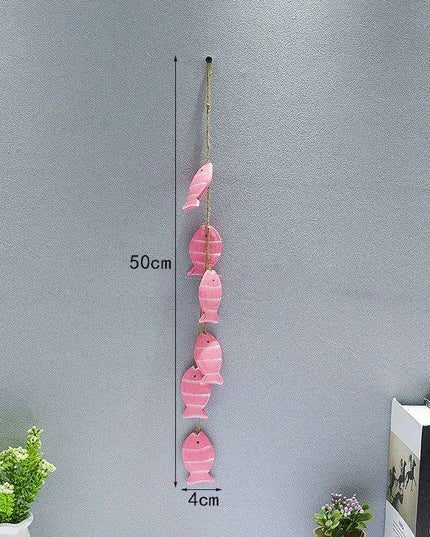 Mediterranean Elegance Handcrafted Wooden Fish Wall Decor